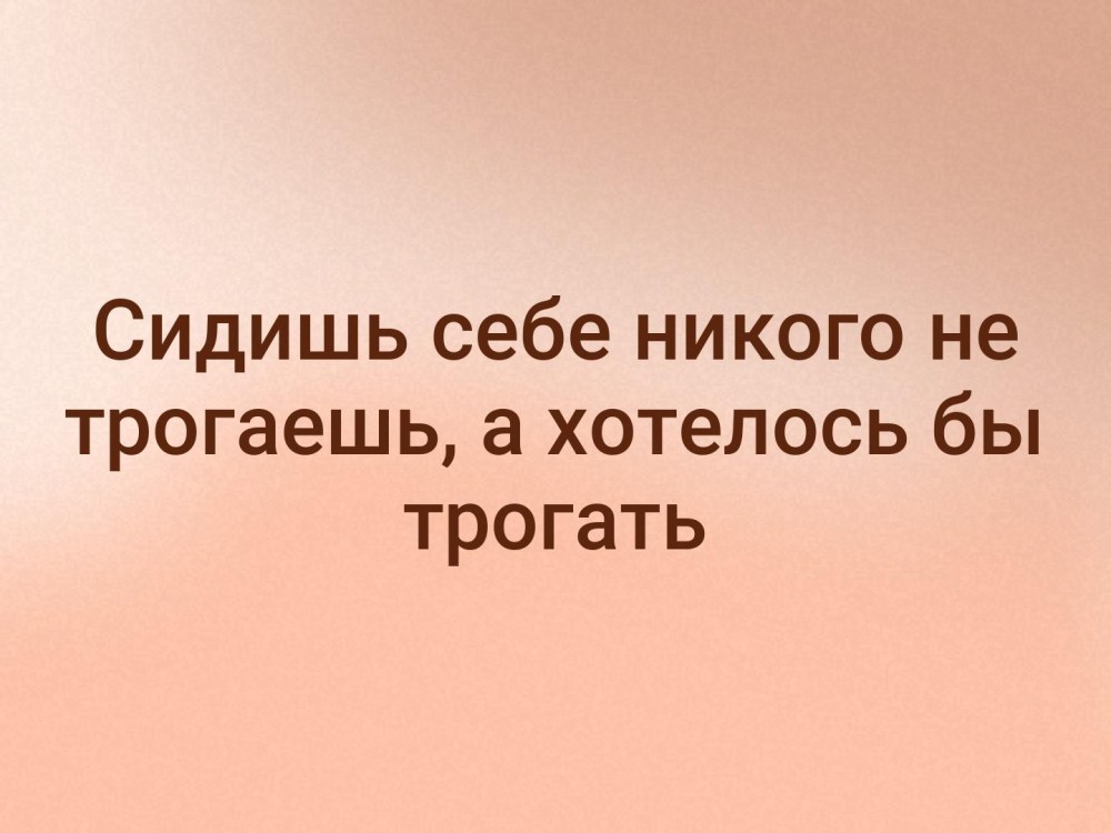Сижу никого не трогаю а хотелось бы
