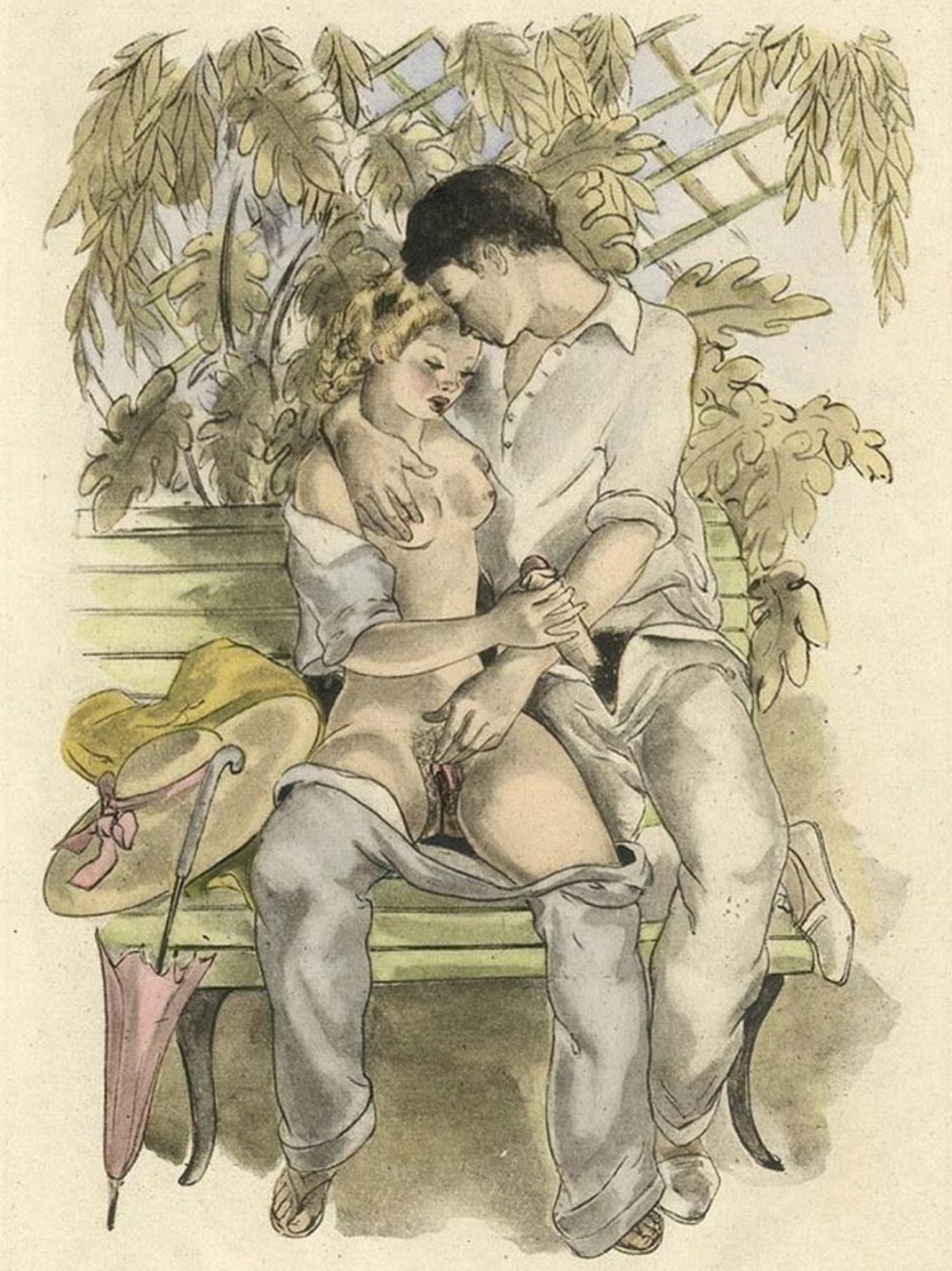 Heinrich Lossow картины эротические