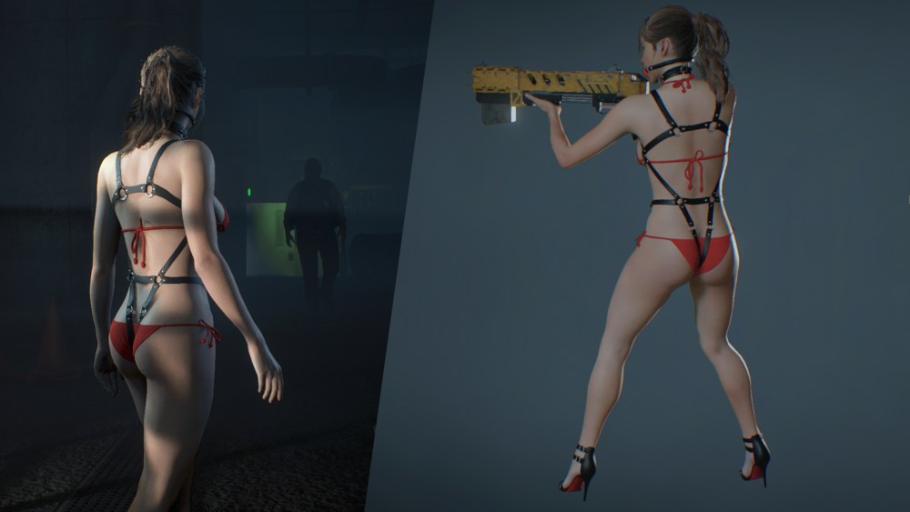 Resident Evil 2 Remake Claire костюм бдсм