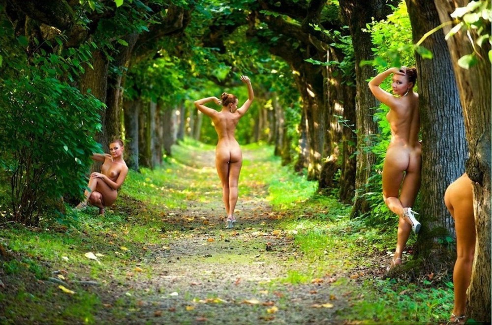 Необычные фотосессии девушек ню