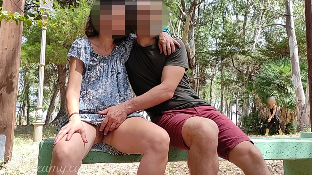 Masturbation caught stranger
