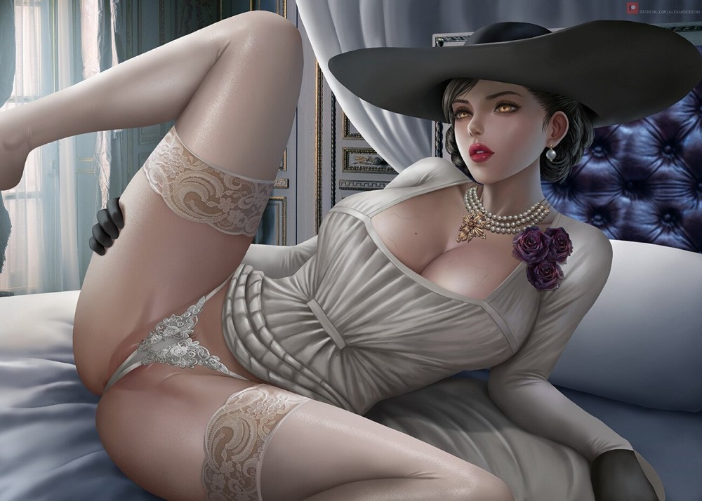 Resident Evil Village леди Димитреску sex
