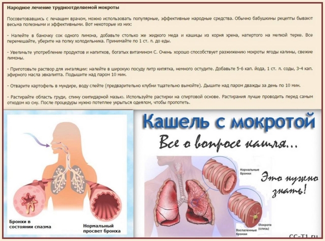 Кашель с мокротой