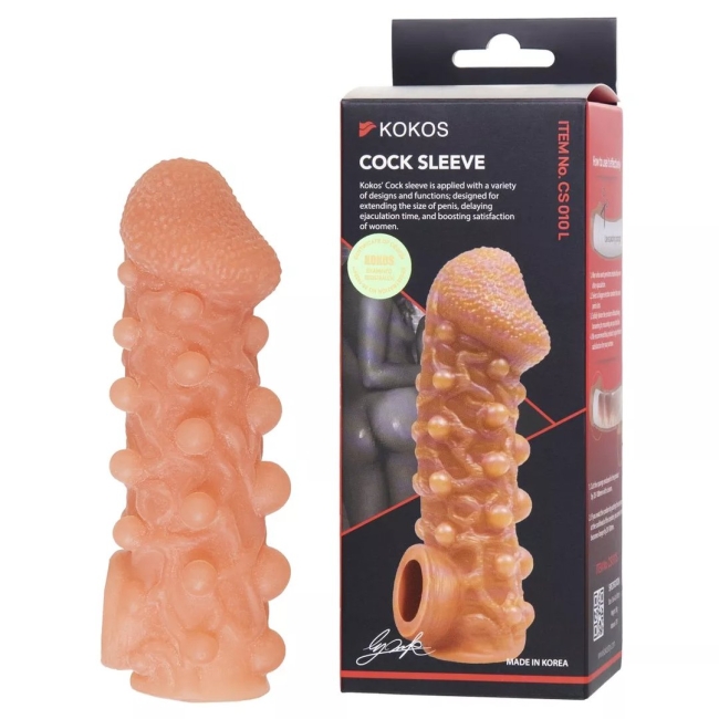 Стимулирующая насадка kokos cock sleeve 10 размер