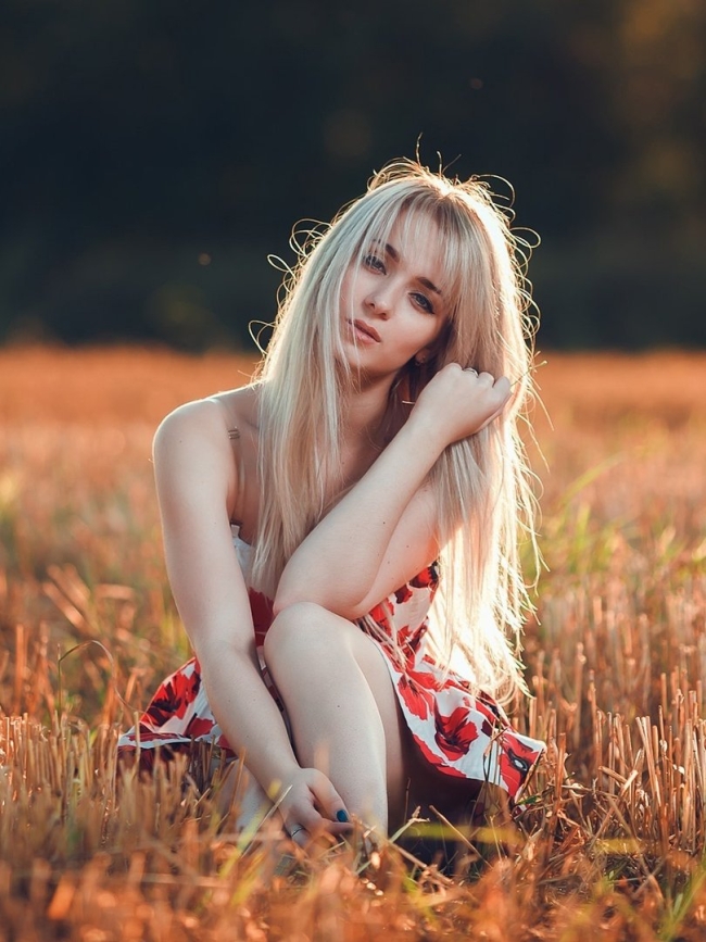 Фотосессия блондинка